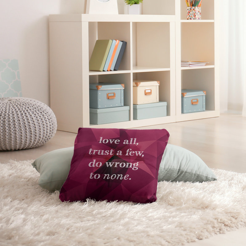 Coussin intérieur / extérieur Do No Wrong, H 26 po x l 26 po, Spinelle