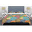 Ensemble de housse de couette circulaire rétro à iv mid-century-40703166