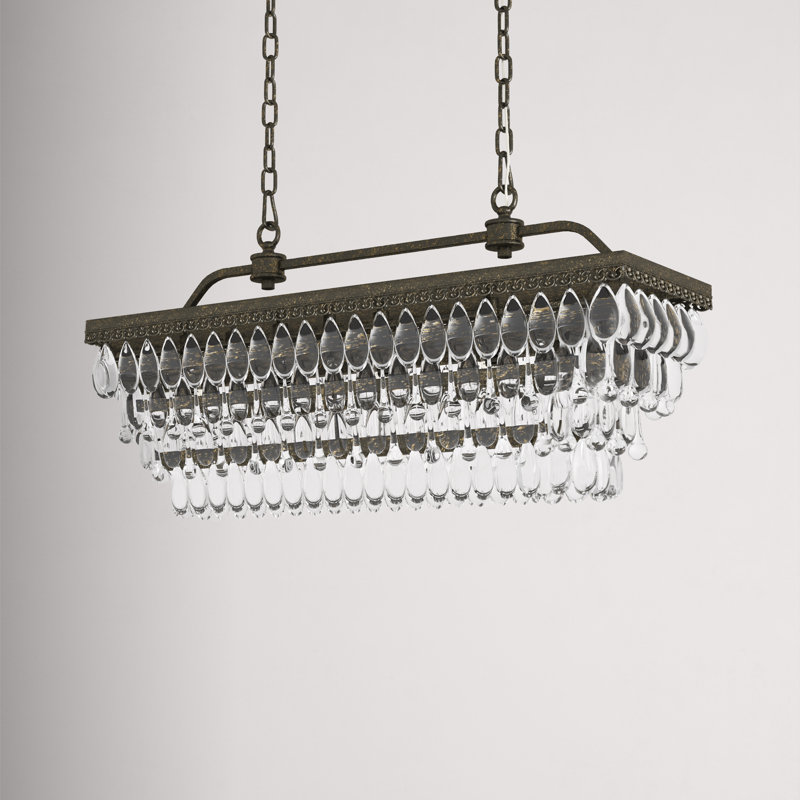 4 - Light Dimmable Tiered Chandelier