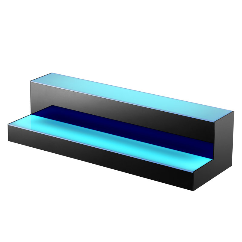 Ivy Bronx LED Lighted Liquor Bottle Display Bar Shelf RF & App Control 2-Step, 5.98" H x 23.62" W x 7.95" D