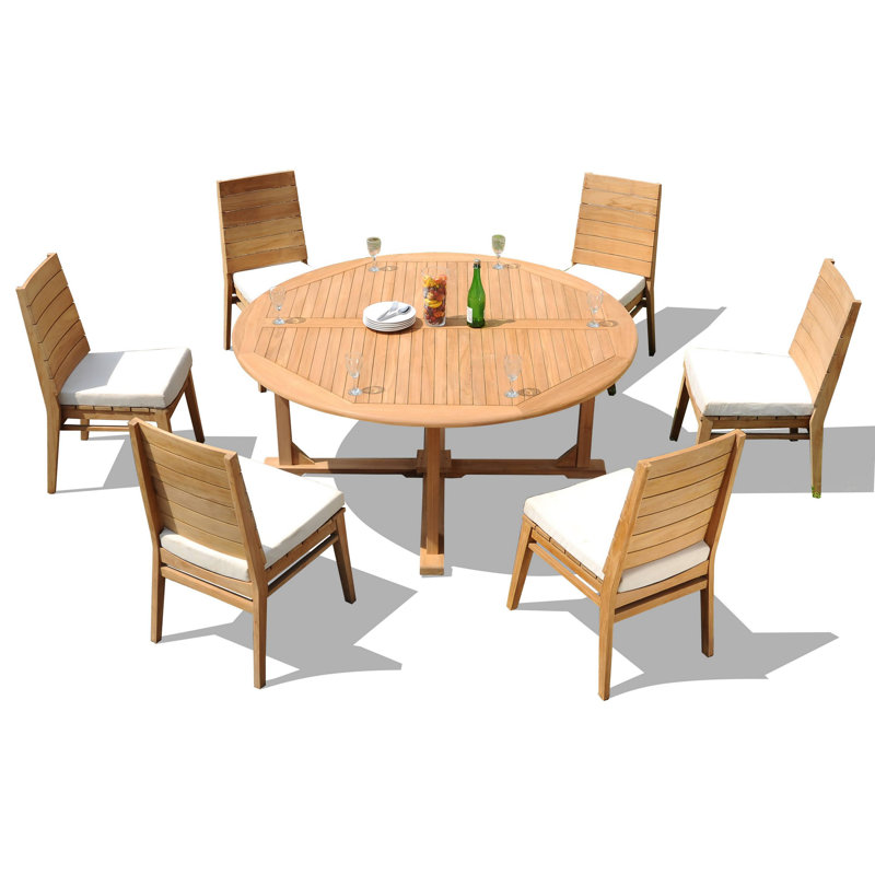 Ensemble de salle à manger 60 po, H 30,5 po x l 72 po x P 72 po