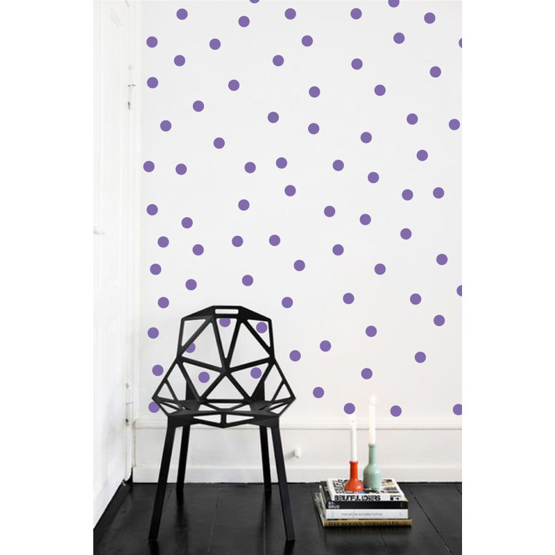 Adhésif décoratif à pois, H 48 po x l 78 po x P 0,01 po, Lavande