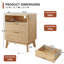 Ensemble de tables basses à plateau relevable avec 2 tables de bout, table basse naturelle et tables d'appoint avec station de charge-1124166112-1124166119