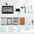 30 Inch Multifunction Single Bowl 16 Gauge Stainless Steel Ledge Workstation Sink with Smart Digital Features