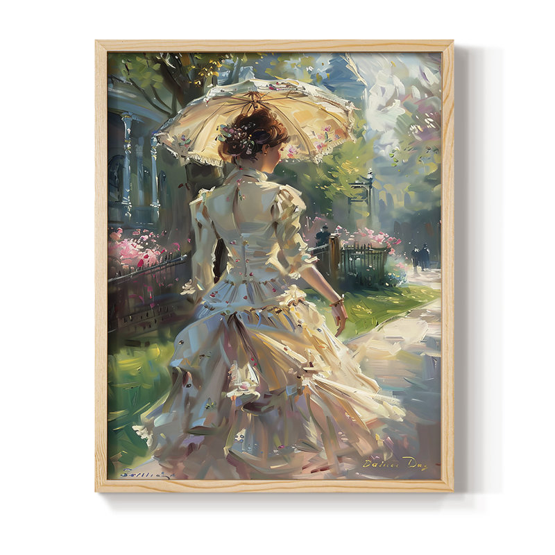 «WOMEN Series DCCV», reproduction encadrée - bois massif, Naturel, H 11 po x l 9 po
