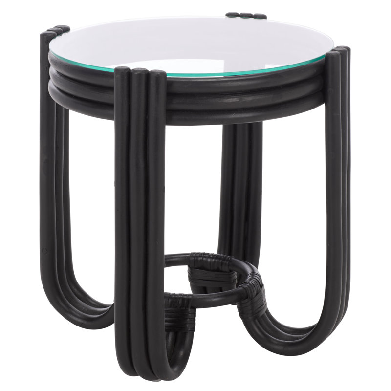 Bilian Round Accent Table, Black