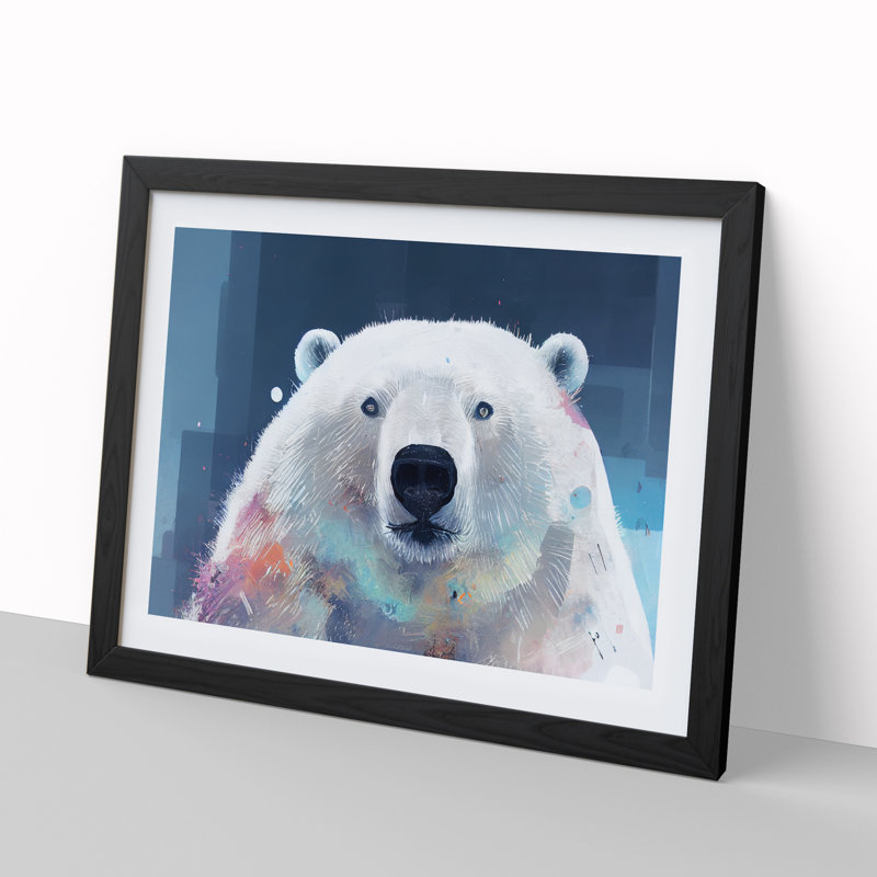 Polar Bear Vol.4 - Framed Print, Black