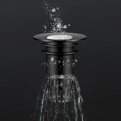 Basin bouncing core water dispenser Hair Catcher Bathroom Sink Bathroom Sink Stopper Strainer With Removable Stainless Steel Filter Basket Hair Catcher- Basin Sink Plug Replace