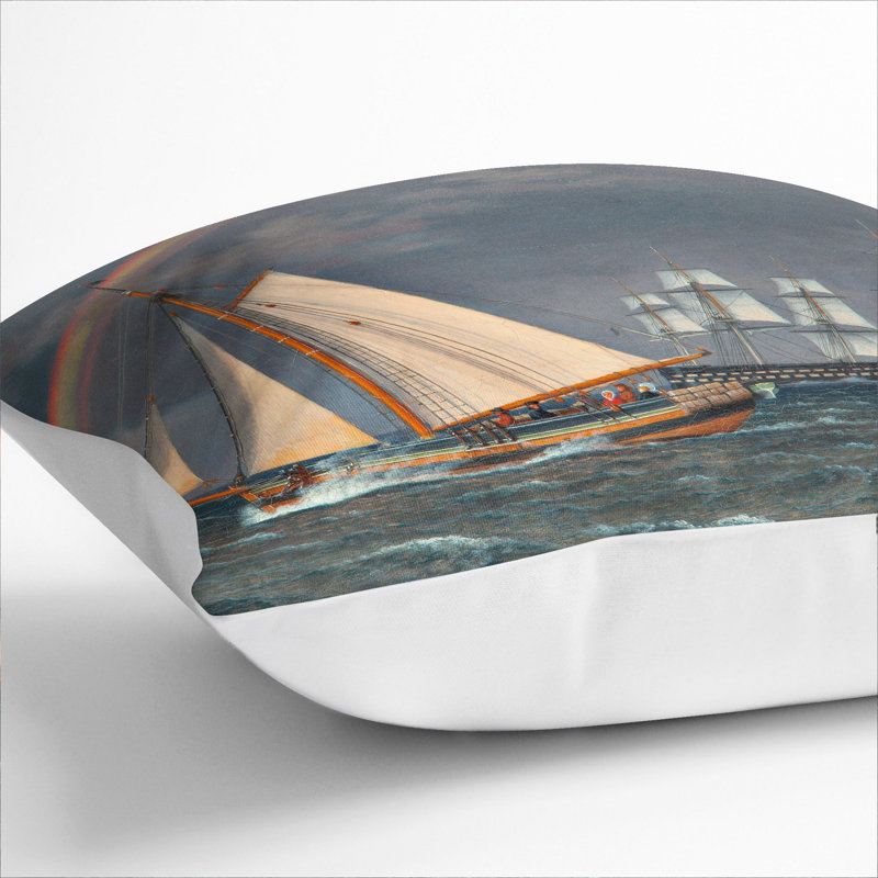 Square Cushion, 55cm H x 55cm W x 20cm D, White