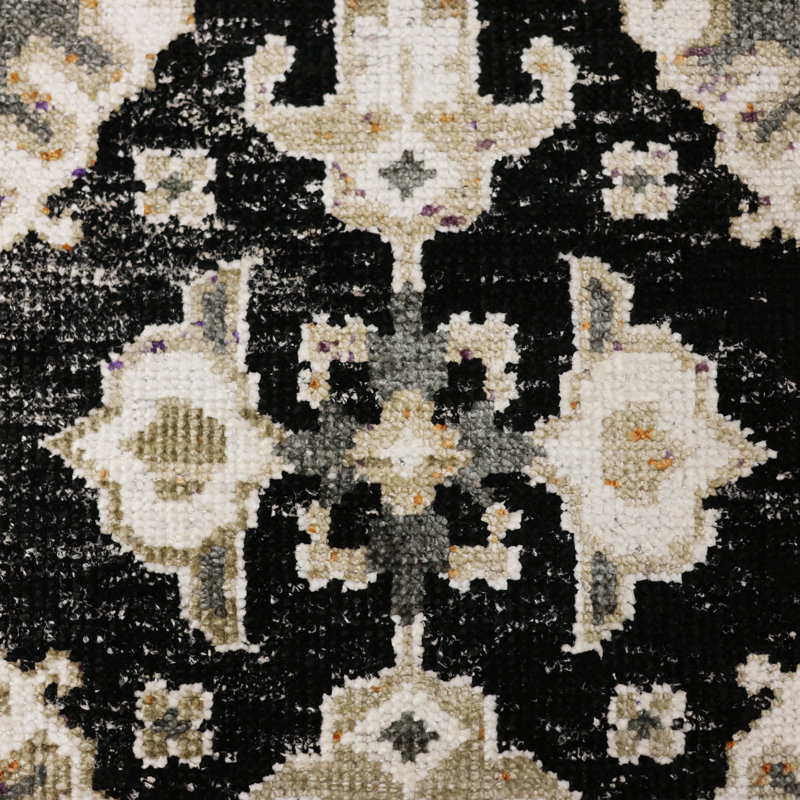 Tapis 100% soie sari noué à la main Rajani, Rectangle 9 pi x 12 pi