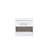 Highbury White 1 Drawer Open Shelf Bedside Table Nightstand