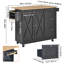 Armoire de rangement sur roulettes avec tiroir et tablettes pour îlot de cuisine-129490396