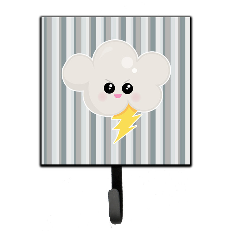 Organisateur de clés murales avec crochets clés weather thuderstorm face Capricornus
