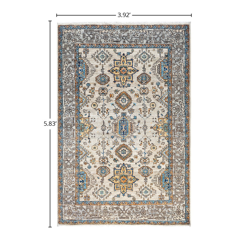 Serapi One-of-a-Kind 3' 11" X 5' 10" Hand Knotted Area Rug