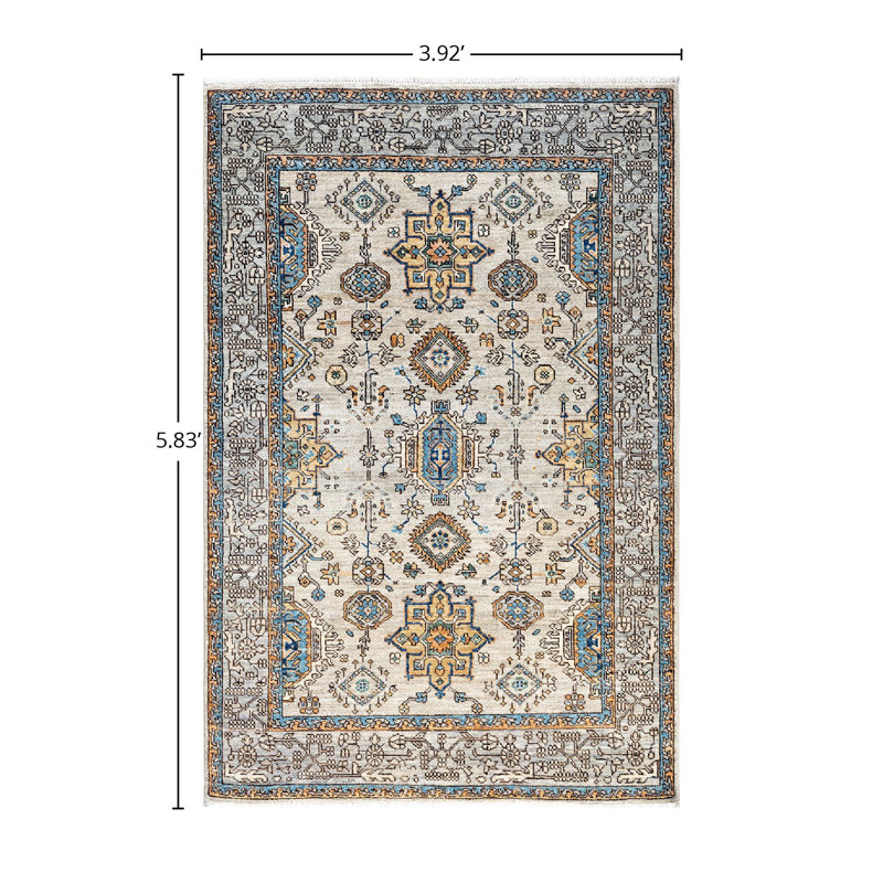 Serapi One-of-a-Kind 3'11" x 5'10" Hand Knotted Area Rug