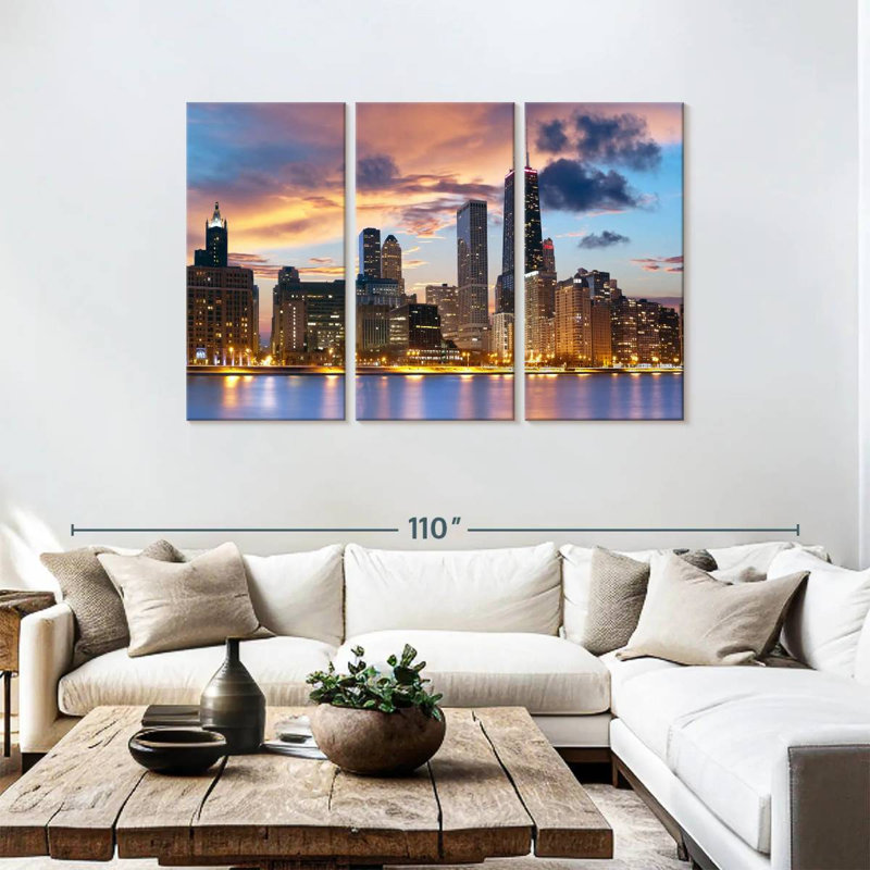 Horizon de Tergel Urban Chicago, H 48 po x l 74 po