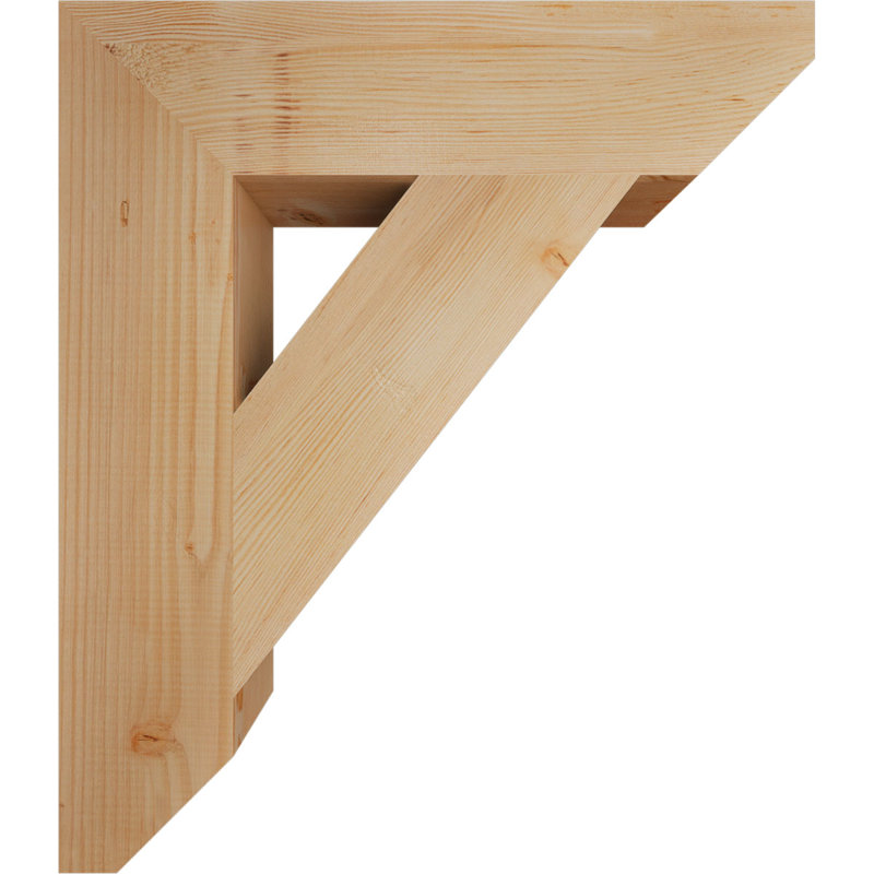 Support traditionnel en bois rustique à lattes, Sapin de Douglas, H 30 po x l 5,5 po x P 26 po