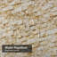 Rideau de douche mural en pierre naturelle noire avec 12 crochets-516600431