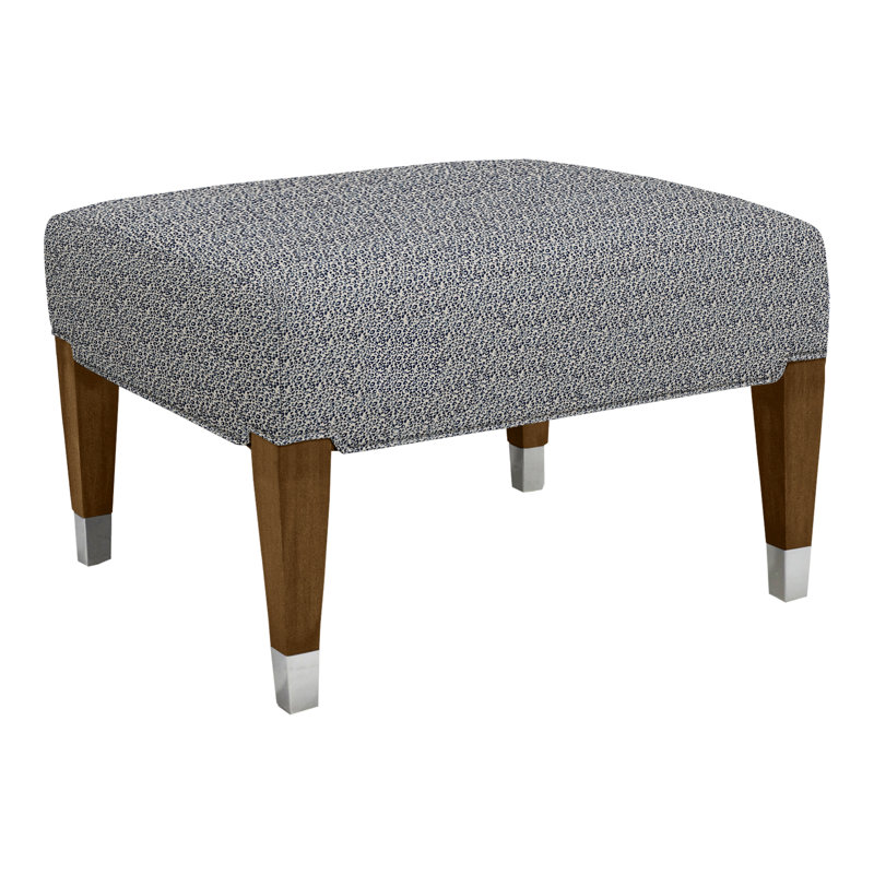 James By Thom Filicia Ottoman, Tuck Graphite, Hampton, No