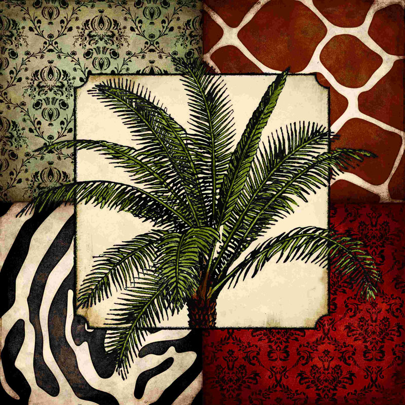 Safari Tropical 2 - Wrapped Canvas Print, 30" W x 30" H