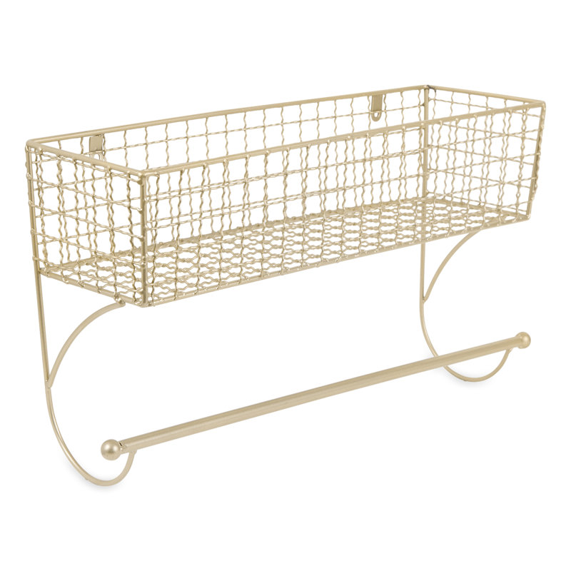 1 - Bar Wall Towel Rack, Gold