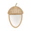 Acorn Novelty Rattan Mirror
