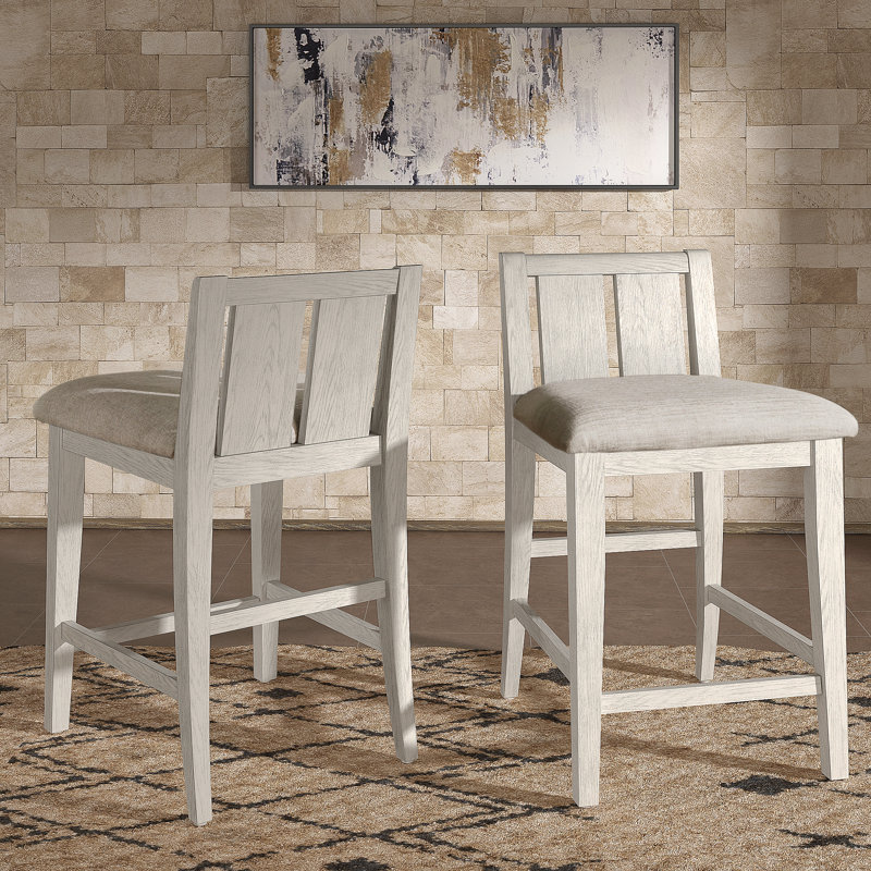 Tabouret de comptoir 25 po Heitman, Blanc