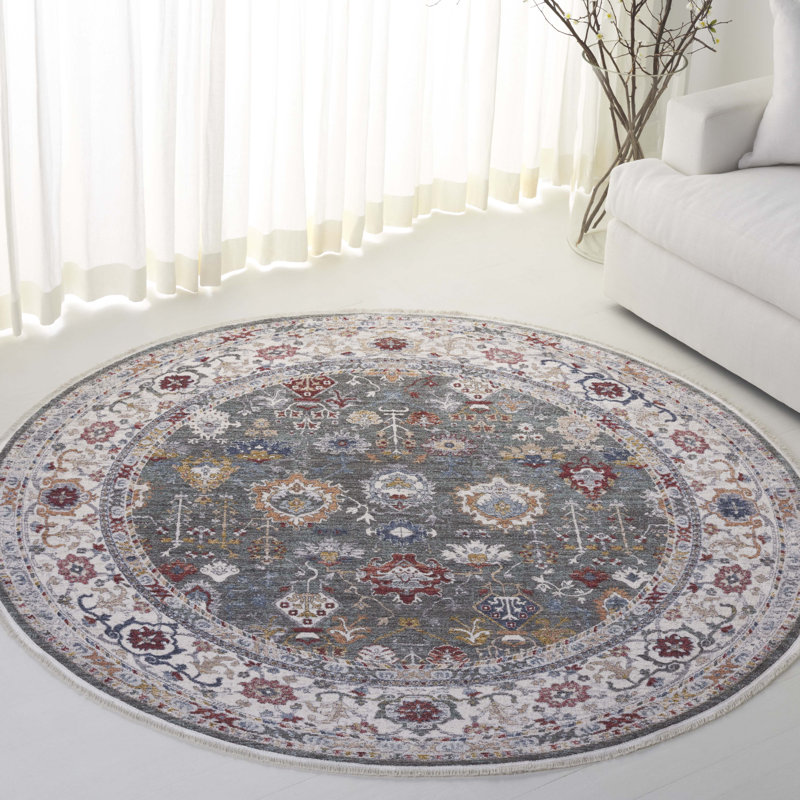 Fairhaven Sage & Ivory Hand-Knotted Wool Blend 6'7" Round Rug