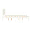 Lit plateforme en bois blanc Mid-Century
