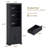 70" Farmhouse Bookshelf With Storage Cabinet
