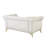 Geneveve 64.2" Velvet Rolled Arm Chesterfield Loveseat-91280500