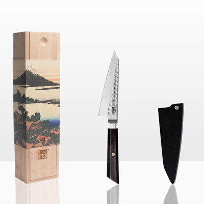 Bunka Petty with Bamboo Saya and Bamboo Box - 135 mm blade