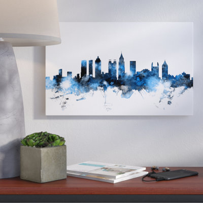 " Atlanta Georgia Skyline White "