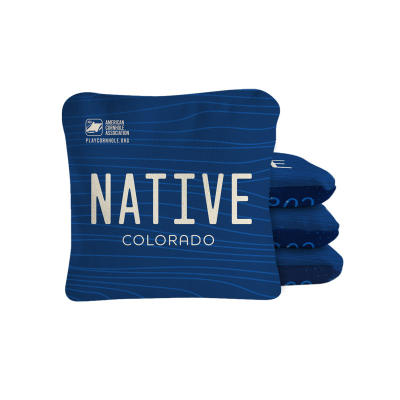 Sacs de cornhole Colorado Native Synergy Pro, Bleu