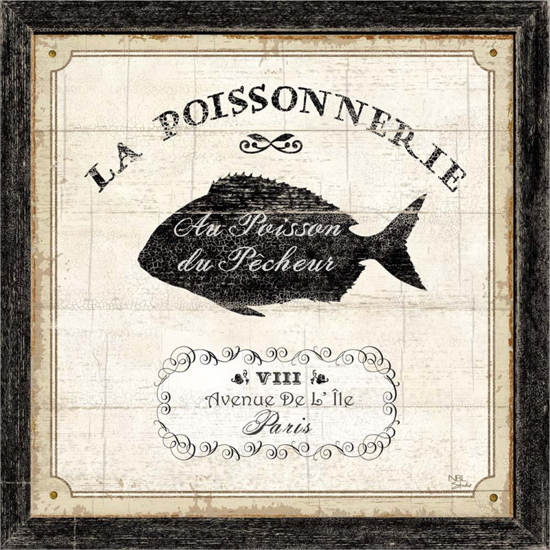 «French Market IV» par NBL Studio - reproduction d'art sur toile tendue, H 24 po x l 24 po x P 1,5 po