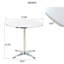 Petite table à manger circulaire moderne