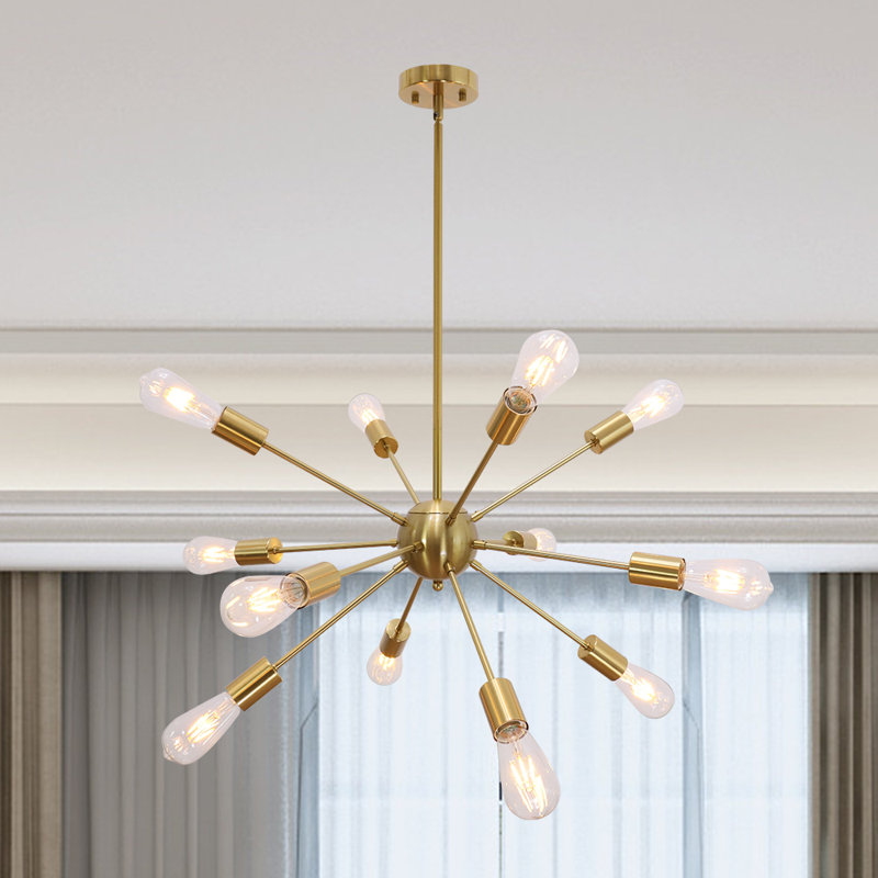 Nasser 12 - Light Dimmable Sputnik Sphere Chandelier
