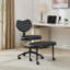 Fauteuil de méditation moderne plus avec pattes croisées, roues et tabouret réglable