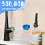 Robinet de cuisine professionnel avec 3 fonctions à 360 ° et une touche-119222593
