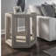 Signature Designs Zeitgeist Linen Hexagonal End Table
