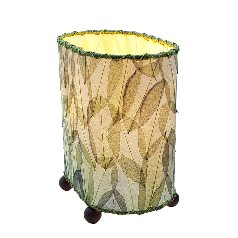 Lampe de table noire 9 po Gertie, Vert