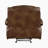 Mervela 39.5" Transitional Leather Glider Recliner with Top Grain Leather Upholstery, Pocket Coil Comfort & Gentle Gliding Motion-1721479339