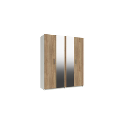 Harvey-Lee 4 Door Manufactured Wood Wardrobe
