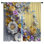 Rideaux de fenêtre floraux en papier à motif floral transparent