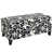 Motif floral blanc / noir est en rupture de stock