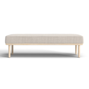 Fara 64" Upholstered Bench - Ivory 