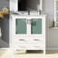 Meuble-lavabo avec comptoir en céramique blanche-1274339226