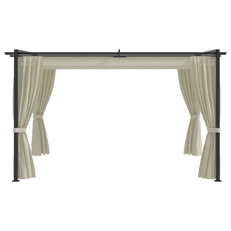 Tuckerton 3m x 3m Steel Patio Gazebo, Cream