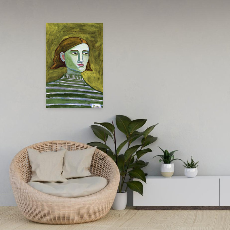 Art contemporain, art contemporain abstrait, H 24 po x l 16 po