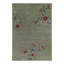 Floral Hand-Knotted Rectangle 10' x 14'1" Wool/Cotton Area Rug in Gray/Red
